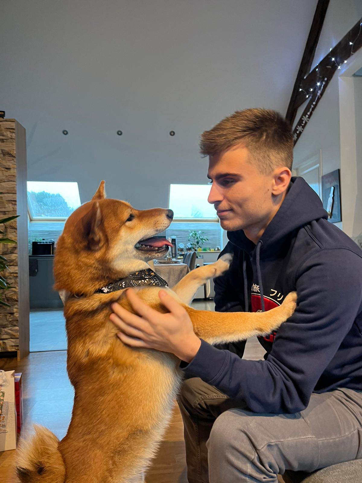 Photo de moi et mon chien